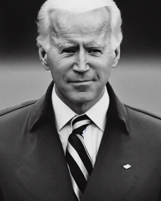 Prompt: a portrait of a 1 9 8 0 s kgb agent looking like joe biden