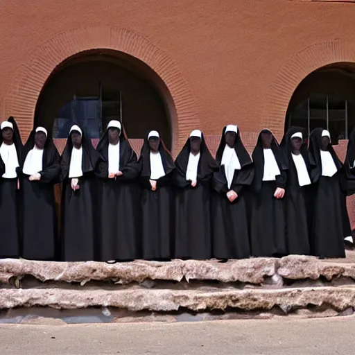 Prompt: nuns with guns