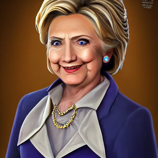Prompt: Portrait of Hillary Clinton as Waluigi, fantasy, highly detailed, digital painting, artstation, concept art, sharp focus, illustration, art by Tony Sart and artgerm and randy vargas