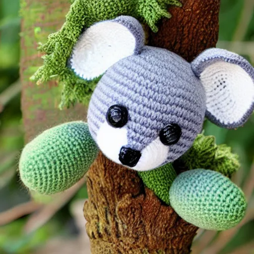 Image similar to a koala amigurumi