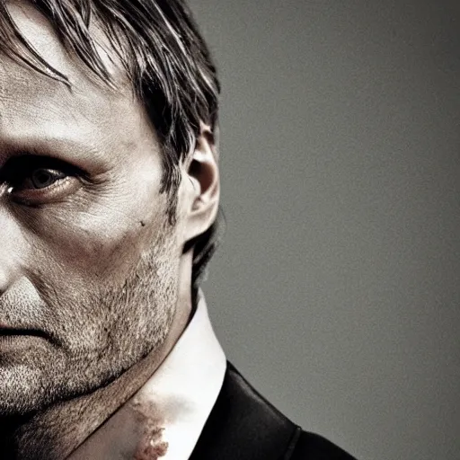 Prompt: mads mikkelsen as hannibal