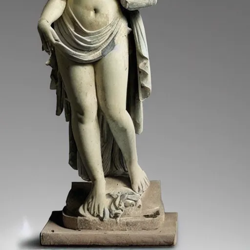 Prompt: hera, a roman statue figure, classical statue