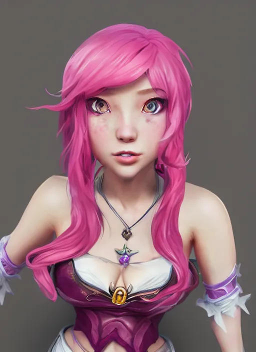 Prompt: joyful seraphine, from league of legends, pink hair, au naturel, studio microphone, new musical instruments, hyper detailed, digital art, trending in artstation, cinematic lighting, studio quality, smooth render, unreal engine 5 rendered, octane rendered, art style by klimt and nixeu and ian sprigger and wlop and krenz cushart