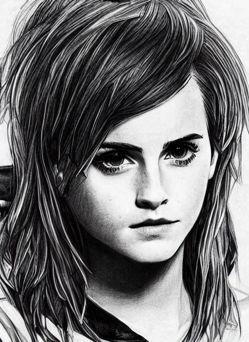 Image similar to wow this guy draws celebs as anime characters and his emma watson drawing is insane