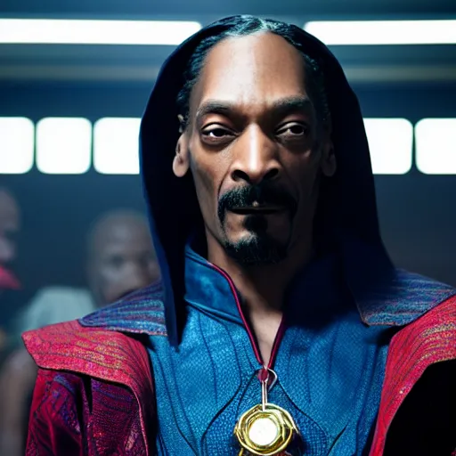 Image similar to snoop dogg as doctor strange, marvel cinematic universe, mcu, 8 k, unedited, in - frame,