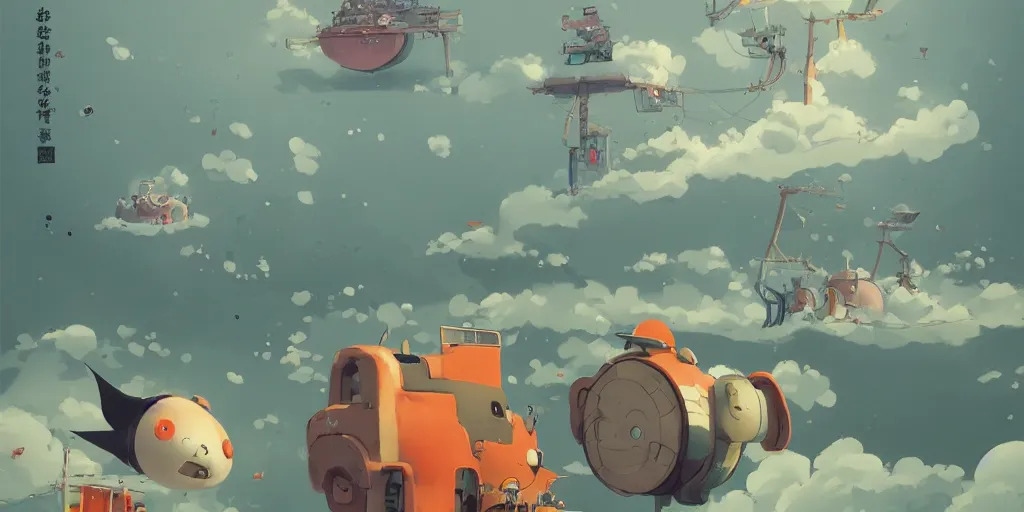 Prompt: cute anime fish by Goro Fujita and Simon Stalenhag and Banksy and Hieronymous Bosch, 8k, trending on artstation, hyper detailed, cinematic