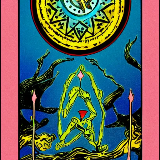 Prompt: Abstract tarot card.
