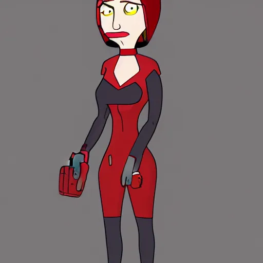 Prompt: still of scarlet witch in bob's burgers, bob's burgers art style, bob's burgers aesthetic, artstation, cgsociety contest winner