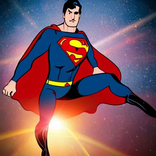 Prompt: a guy who shoots lasers out of his eyes, not superman, in the center of the earth