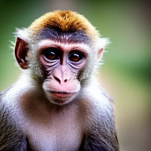 Image similar to high quality portrait of a monkey, studio photograph, photograph, realistic photo, 8k photo, 4k photo, stock photo, high resolution, cinematic shot, high detail