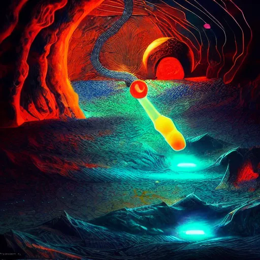 Image similar to a cosmic lava lamp, dynamic lighting, fantasy concept art, trending on art station, stunning visuals, creative, cinematic, ultra detailed