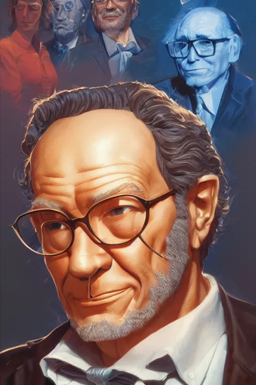 Prompt: portrait of isaac asimov by artgerm and Craig Mullins, James Jean, Andrey Ryabovichev, Mark Simonetti and Peter Morbacher 16k