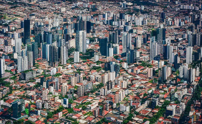 Image similar to award winning overhead view photo of the city of sao paulo em 1 8 0 6, tilt shift photography