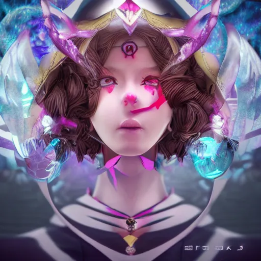 Image similar to Shattered dreams of a magical girl, very coherent symmetrical artwork. Cinematic, hyper realism, octane rendered, high detail 8k