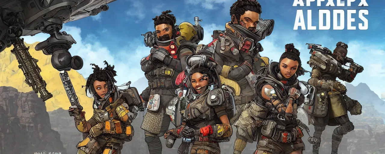 Prompt: apex legends cover art