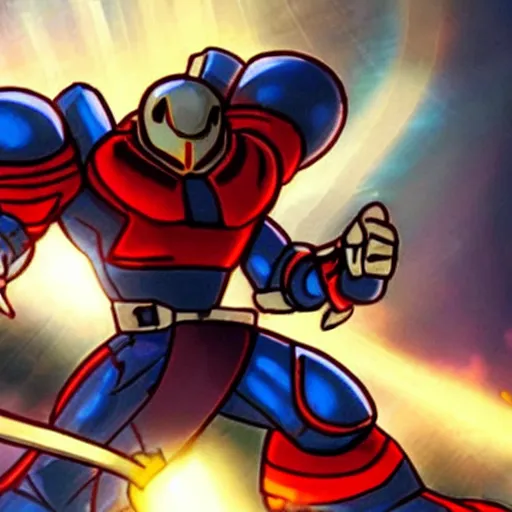 Prompt: “A still of Shovel Knight in the film Avengers, high definition”