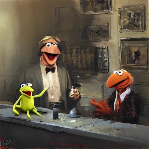 Prompt: the muppets, craig mullins