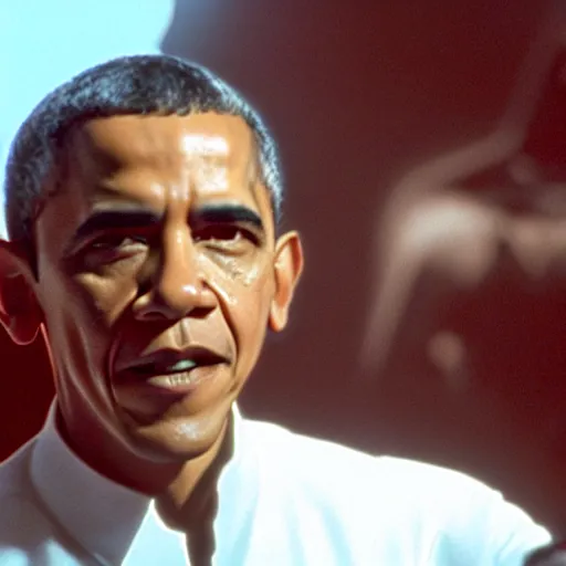 Image similar to A still of Obama in Star Wars, 1980