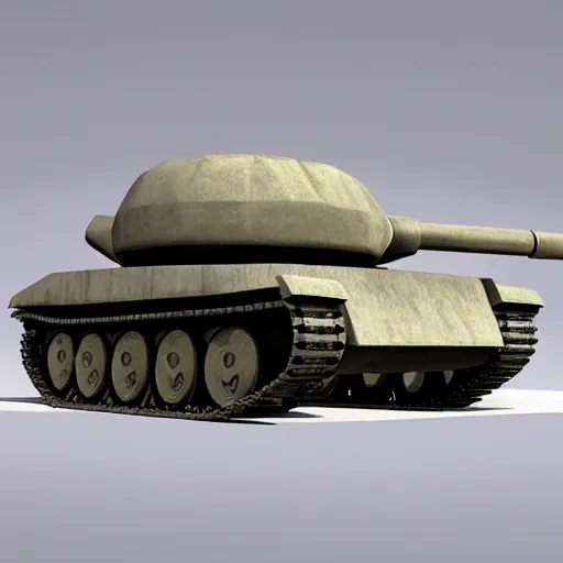 Image similar to a futuristic tank design