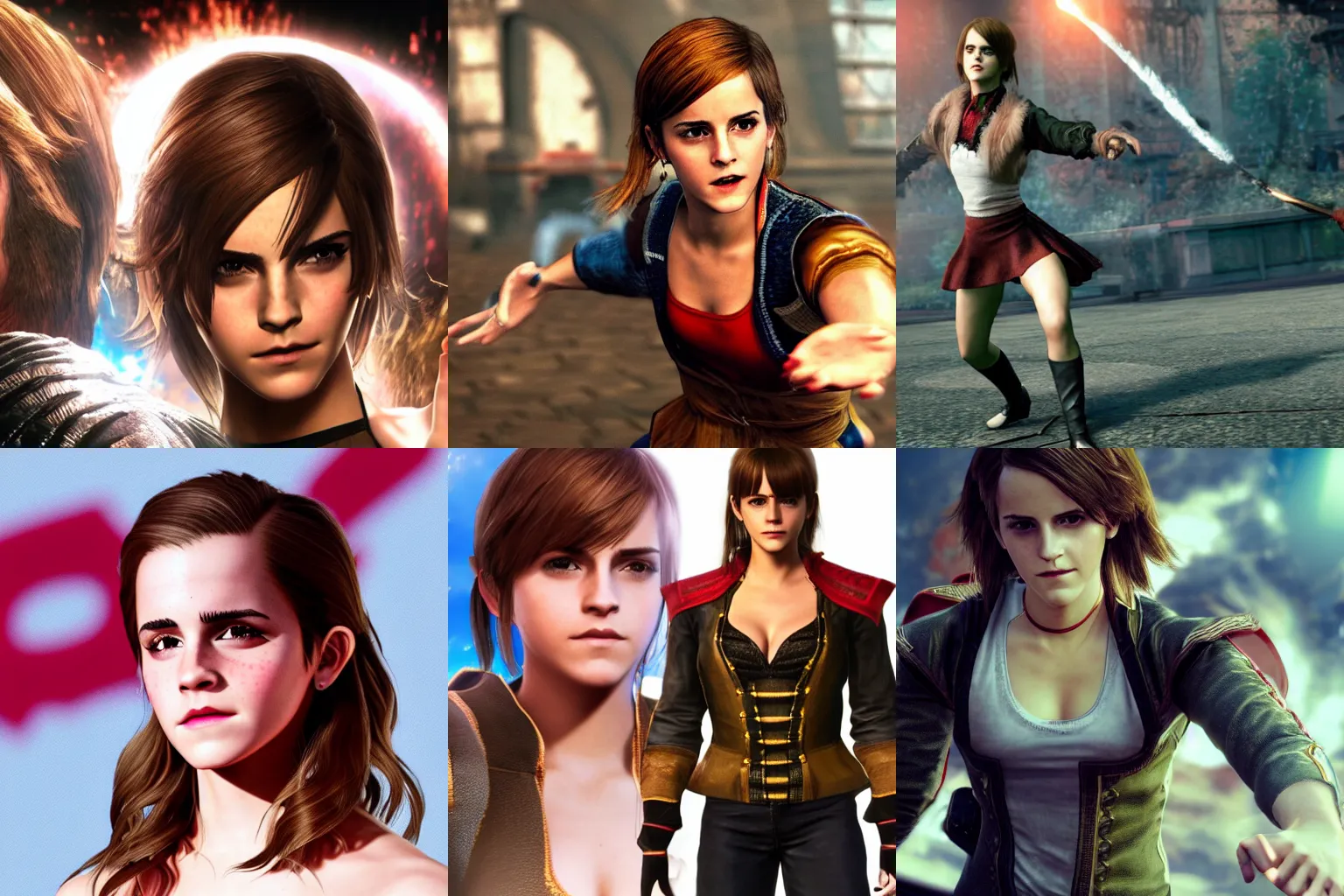 Prompt: emma watson in tekken 7