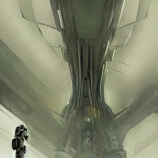 Prompt: concept art, new alien architecture prometheus sequel,