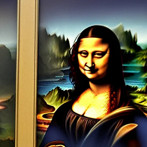 Image similar to Hargrid as Mona Lisa painting