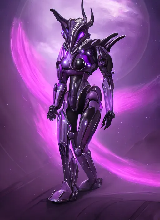 Prompt: cinematic goddess body shot, galactic sized proportional stunning beautiful hot female warframe, sleek mecha female dragon head, metal ears, led purple eyes, smooth fuschia skin, smooth silver armor, floating in space, holding a galaxy, epic proportions, epic size, epic scale, furry art, dragon art, giantess art, warframe fanart, furaffinity, octane