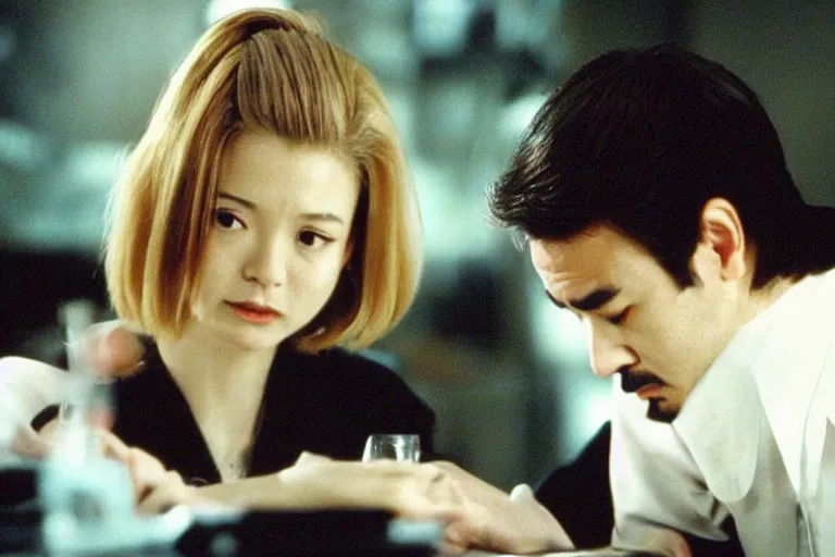 Prompt: a still of the movie lost in translation ( 2 0 0 3 ) directed by billy wilder in 1 9 4 5