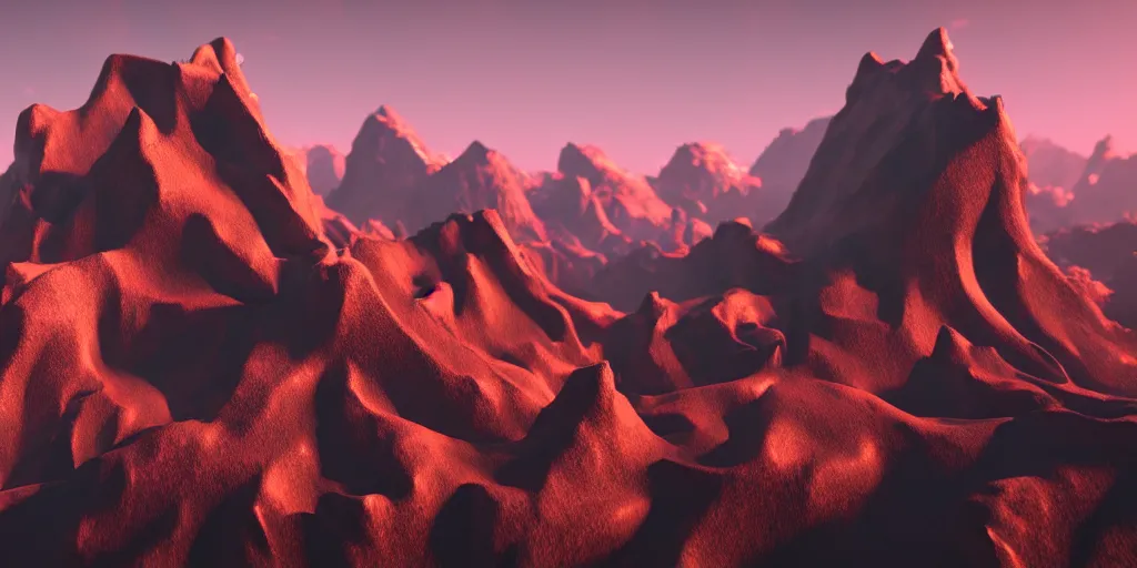 Image similar to a mountain range made of the very flesh of jerma 9 8 5, artstation 8 k octane engine unreal engine professional art