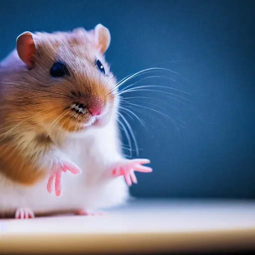 Image similar to photo of a hamster as princess leia, unedited,, sharp focus, 8 k