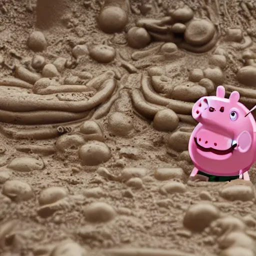 Image similar to Peppa Pig muddy puddles Shrek realistic photography photoillustration DSLR