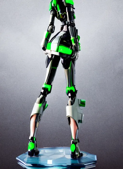 Image similar to Girl in mecha cyber Armor, portrait of the action figure of a girl, with bare legs，in the style of NEON GENESIS EVANGELION，anime figure