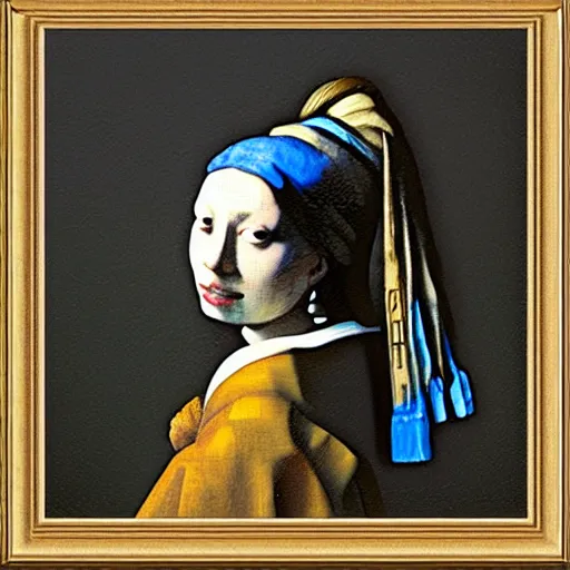 Prompt: Dupli-Kate of Invincible by Johannes Vermeer.