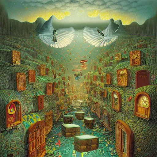 Prompt: lullaby by Jacek Yerka