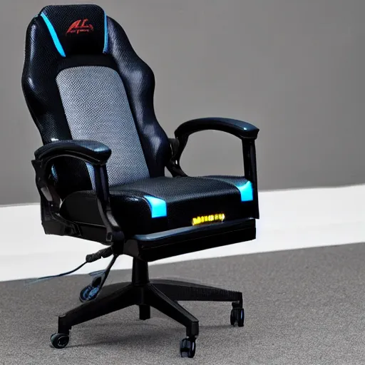 Image similar to a photo of the most uncomfortable gaming chair in the world.