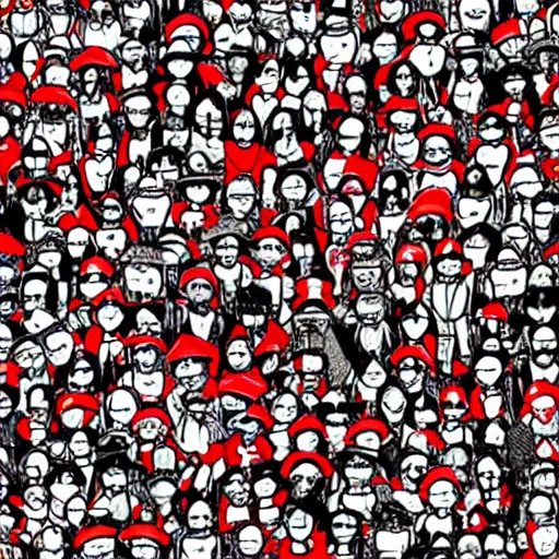 Image similar to where's waldo