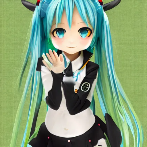 Image similar to Hatsune Miku by Medcalf William