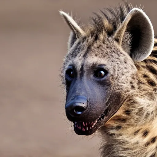 Image similar to An anthropomorphic hyena