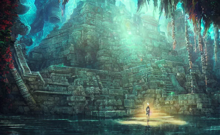anime underwater temple, semi realistic, straight | Stable Diffusion |  OpenArt