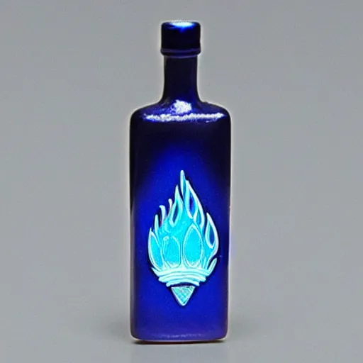 Prompt: a photo of a vodka bottle with retro vintage clean flame fire designs in a plique - a - jour enameling technique, 5 0. 0 mm