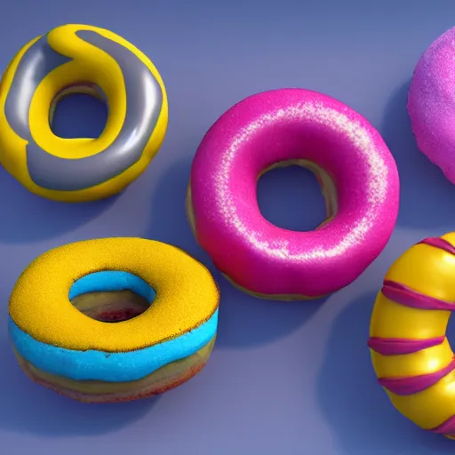 Image similar to blender render of infinite donuts