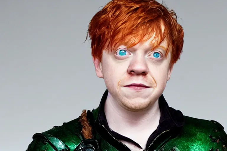 Image similar to Rupert Grint as The Green Goblin