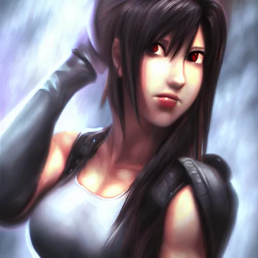 Image similar to tifa lockhart by mingchen shen