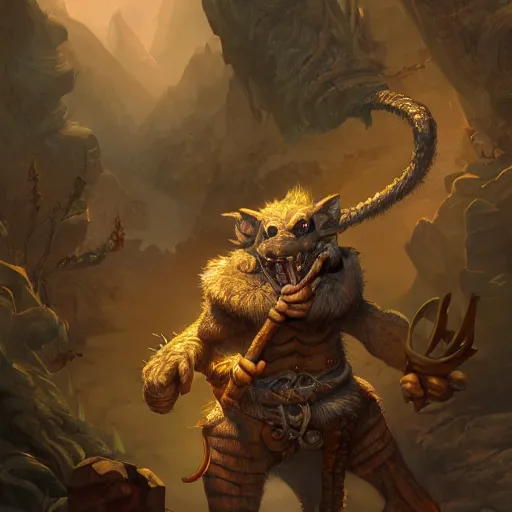 Image similar to kobold bard, highly detailed, d & d, fantasy, highly detailed, digital painting, trending on artstation, concept art, sharp focus, illustration, global illumination, shaded, art by artgerm and greg rutkowski and fuji choko and viktoria gavrilenko and hoang lap