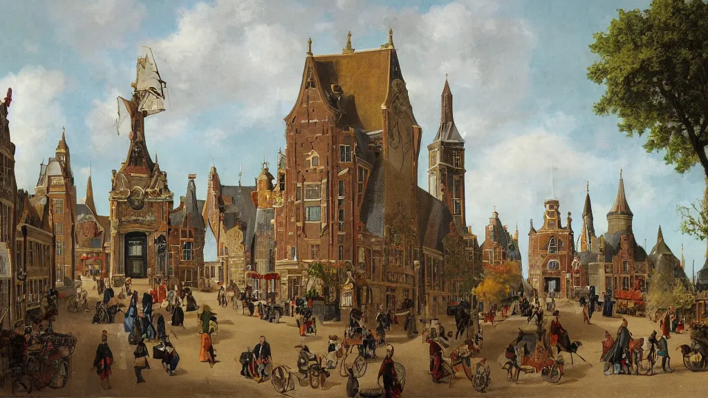 Image similar to dutch golden age fanciful winnipeg