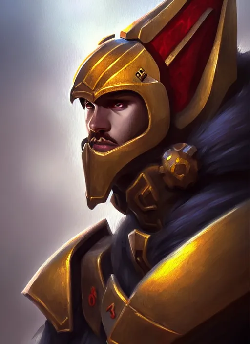 Image similar to a portrait of meoguard human male paladin!!, fantasy, dungeons and dragons, an ultrafine detailed painting, detailed painting, boris valejo.