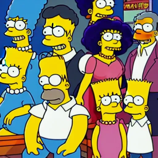 Prompt: The Simpsons, anime style