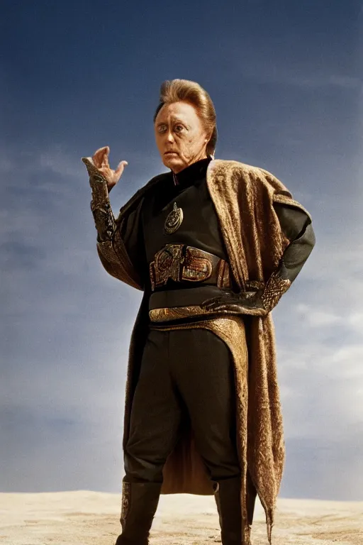 Image similar to christopher walken as emperor shaddam iv in dune, 4 k, hd