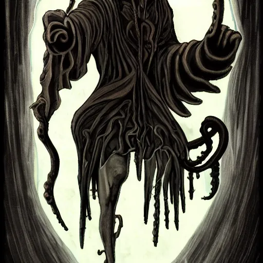 Image similar to lovecraftian soul reaper