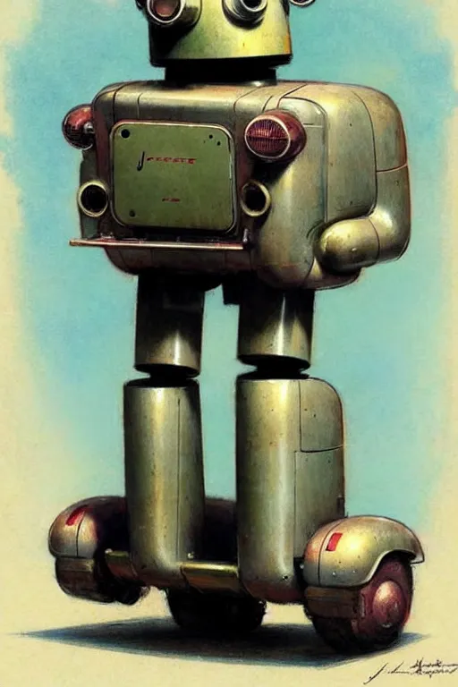 Image similar to ( ( ( ( ( 1 9 5 0 s retro future android robot towtruck. muted colors., ) ) ) ) ) by jean - baptiste monge,!!!!!!!!!!!!!!!!!!!!!!!!!